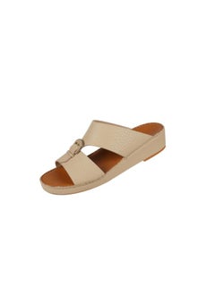 barjeel uno 008-3712 Barjeel Uno Mens Arabic Sandals BS 34 Beige  - Image 1