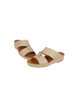 barjeel uno 008-3712 Barjeel Uno Mens Arabic Sandals BS 34 Beige  - Image 3