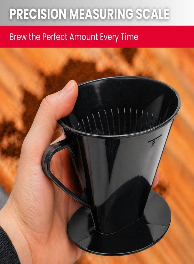 Westmark Pour Over Coffee Dripper, Coffee Filter Cone Size 2, Reusable Plastic for Manual Brewing, Up to 2 Cups, Model 24422261 - Image 3