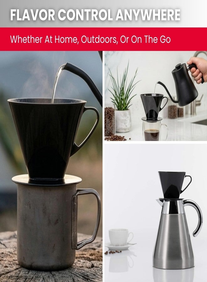 Westmark Pour Over Coffee Dripper, Coffee Filter Cone Size 2, Reusable Plastic for Manual Brewing, Up to 2 Cups, Model 24422261 - Image 5