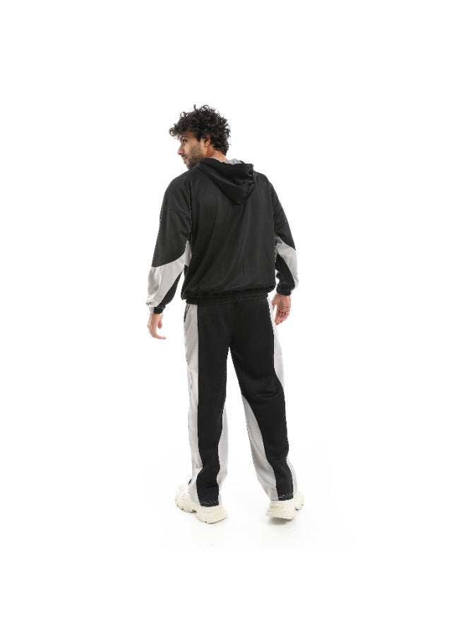 Caesar Men's oversized plain tracksuit - Image 4