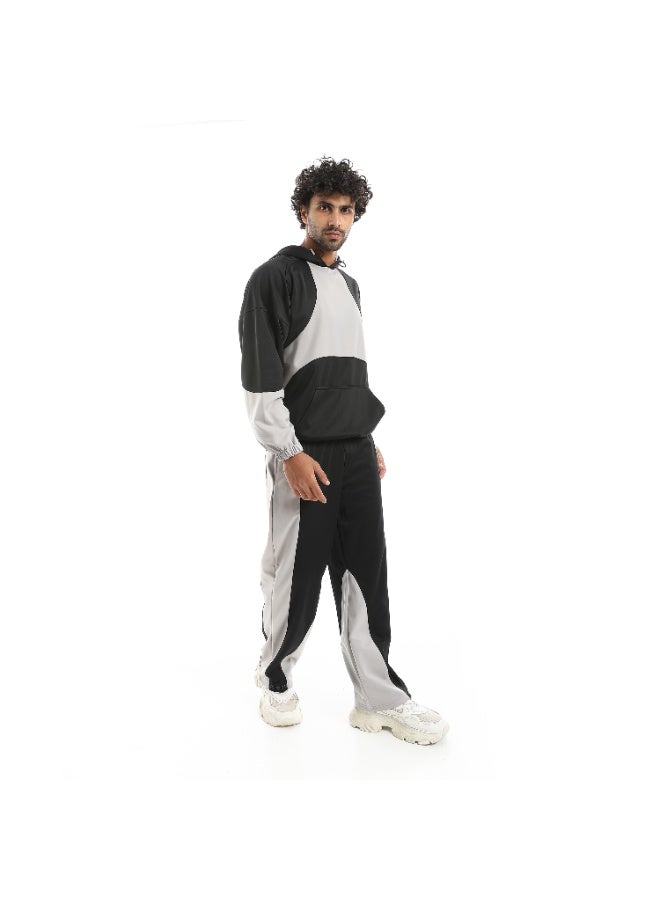 Caesar Men's oversized plain tracksuit - Image 3