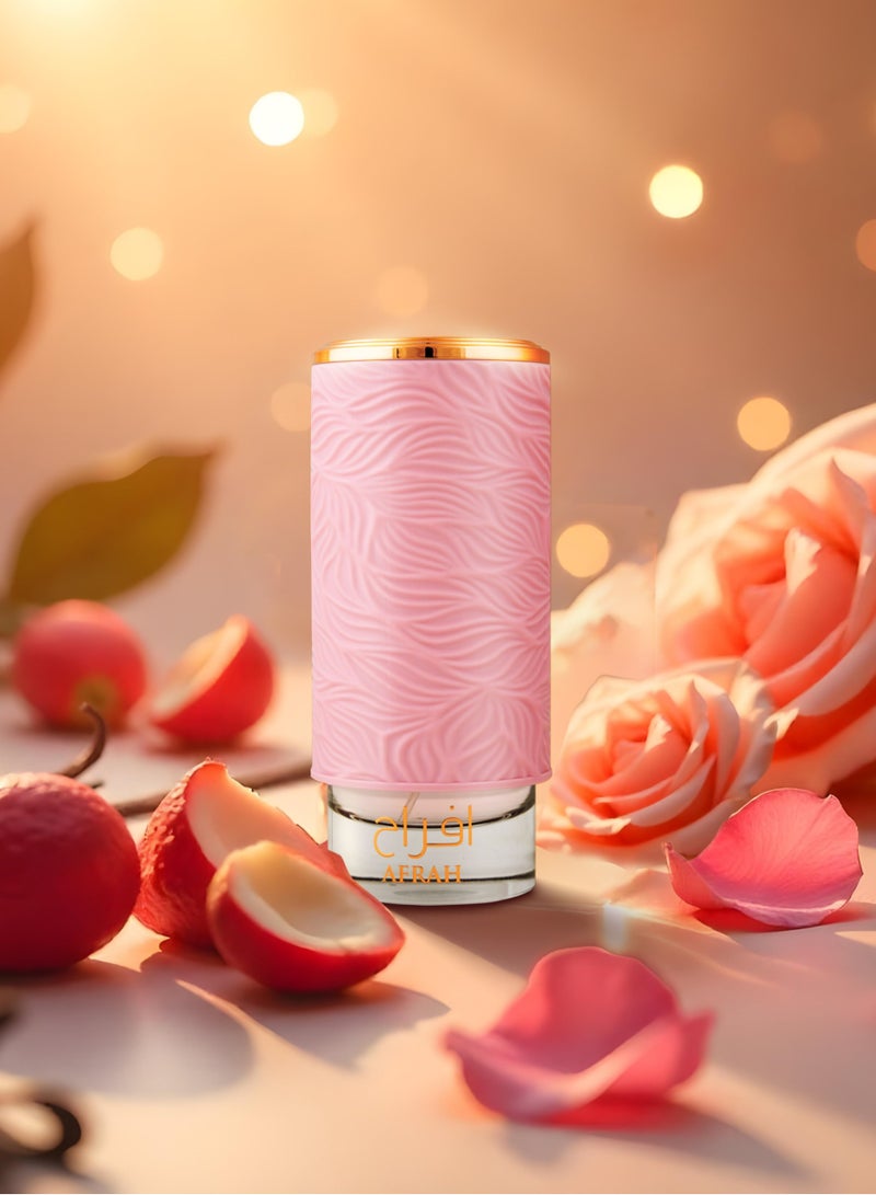 Mamlakat Al Oud Afrah Sensual Eau De Parfum for Women, 100ml | Fruity & Floral Fragrance with Raspberry, Rose & Vanilla  - Image 4