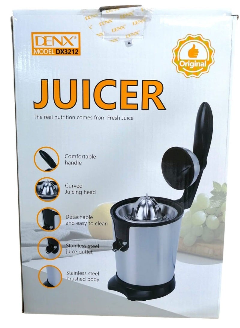 Denx Stainless Steel Orange Juicer, Electric Stainless Steel Citrus Juicer, Fresh Fruit Juicer, Fresh Juice for Squeezing Oranges, Lemons - Image 3