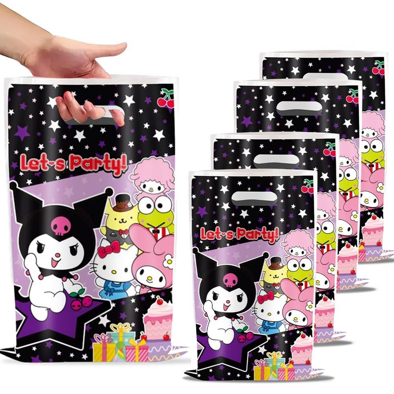 Losede 30pcs Birthday Party Gift Bags (2 Pack) - Black, 6x9 inches - Cartoon Theme - Gift Bags - Party Supplies - Image 1