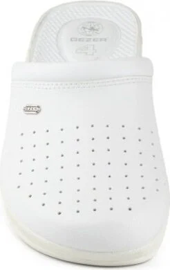 Gezer 4768 White 4 Point Hospital/Work Sabo Slippers