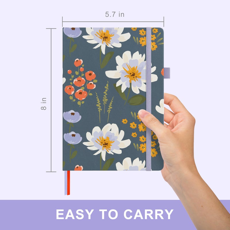 &And Per Se And Per Se Undated Planner â€“ A5 Weekly & Monthly Goal Planner for 72 Weeks (1.5 Years) â€“ Hardcover with Monthly Tab Stickers, Back Pocket & Habit Tracking (Garden Flowers) - Image 2