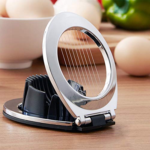 SWETON 3 in 1 Egg Slicer, Egg Cutter Egg dicer for Boiled Eggs -Stainless Steel Wire with 3 Slicing Styles - Image 4