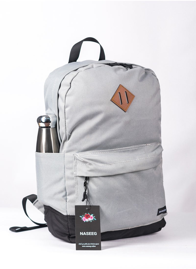 NASEEG - Everyday Backpack - Light Grey - Image 1