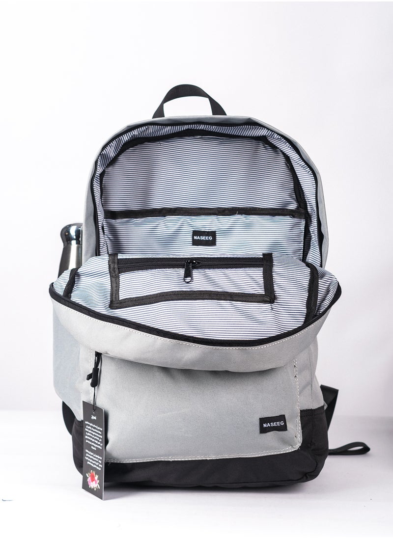 NASEEG - Everyday Backpack - Light Grey - Image 1