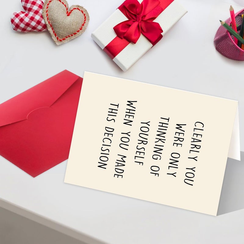 Mqmryeto Funny Going Away Card For Coworker Boss  New Job Card For Him Her  Happy Farewell Leaving Cards For Men Women  Gift Idea For Colleague When You Made This Decision - Image 4