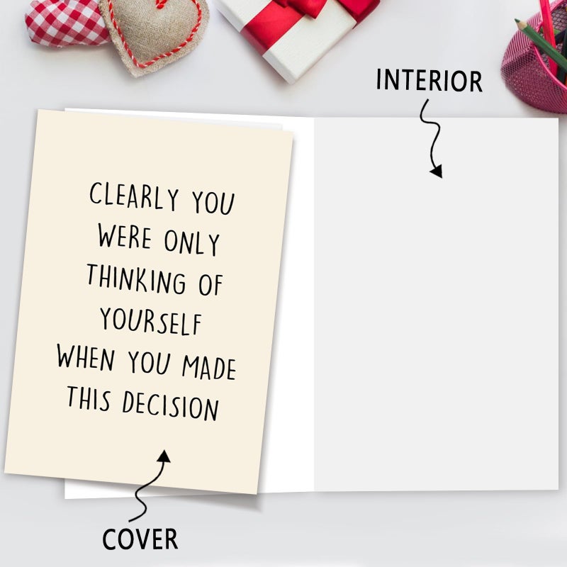 Mqmryeto Funny Going Away Card For Coworker Boss  New Job Card For Him Her  Happy Farewell Leaving Cards For Men Women  Gift Idea For Colleague When You Made This Decision - Image 3