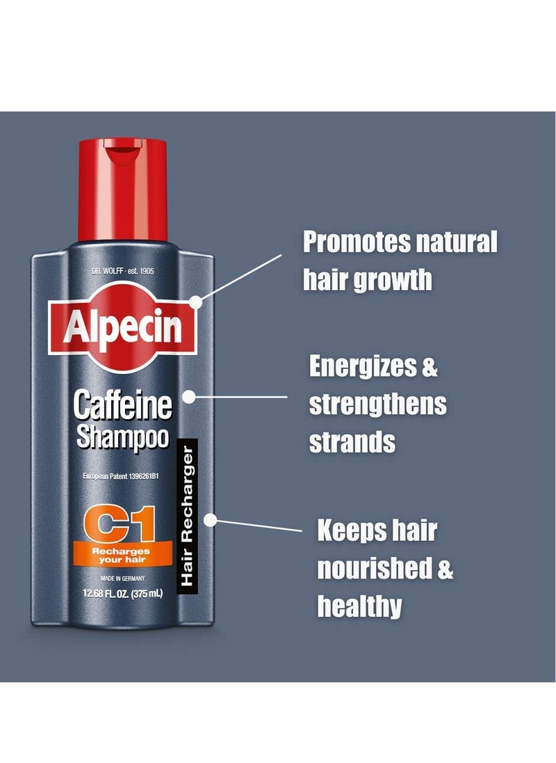 Alpecin Alpecin C1 Caffeine Shampoo 12.68 fl oz, Promote Natural Hair Growth and Thickness, Energizes Hair and Scalp, Leaves Hair Feeling Stronger  - Image 3