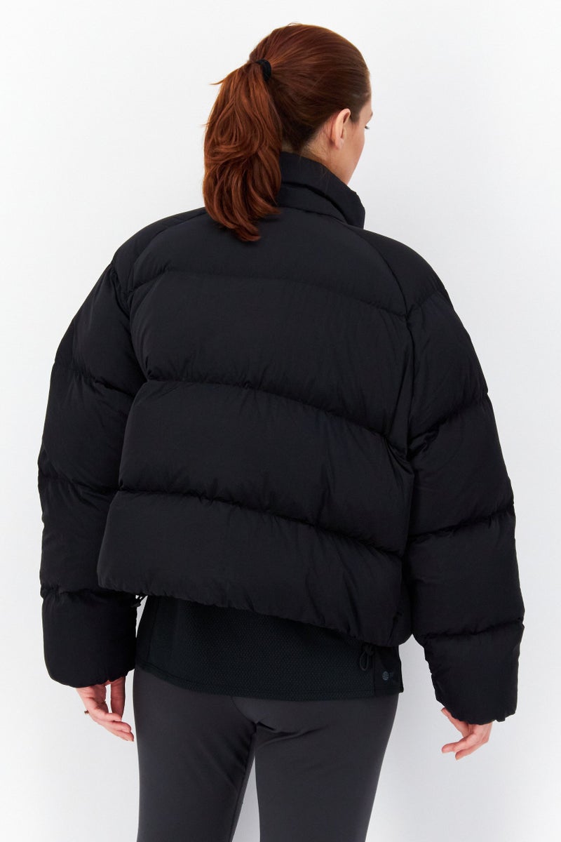 adidas Originals Women Sportswear Fit Long Sleeve Training Jackets, Black - Image 3