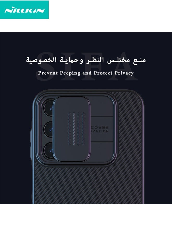 Nillkin - Samsung Galaxy A15 Case, Slide Camera Case Design, 360° Full Body Coverage Shockproof Phone Back Cover, Anti-Fall Anti-Scratch Anti-fingerprint Protective Case for Samsung A15 5G/4G, Black - Image 1
