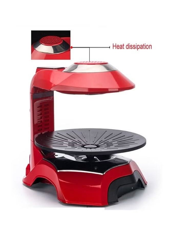 Generic - Automatic Rotating 1400w Grill Nonstick Infrared Roaster Indoor Korean Bbq Smokeless Electric Grill - Image 1