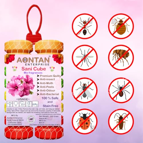 AONTAN ENTERPRISE Bathroom Toilet Air Freshener Fragrance Urinal balls Urinal Cubes Sani cube for Washbasins,Clothes Pantry, Bathroom,Wardrobe,wash Basin,Pack of 2 Each 200 grm - Image 5