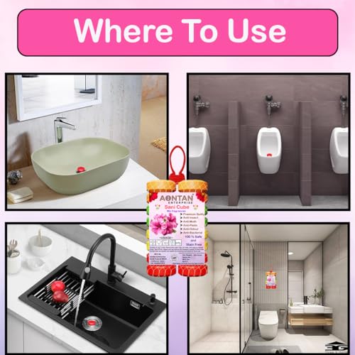 AONTAN ENTERPRISE Bathroom Toilet Air Freshener Fragrance Urinal balls Urinal Cubes Sani cube for Washbasins,Clothes Pantry, Bathroom,Wardrobe,wash Basin,Pack of 2 Each 200 grm - Image 4