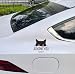 MAKTEM Peeking Curious Black Cat with Words Judging You Silently Car Decal Unique Humorour Vinyl Decal Peeking Cat Decal Window Trunk Rear Bumper Black 1PC - Image 3