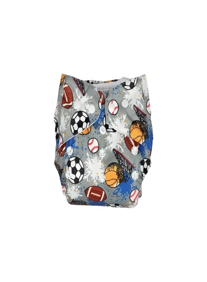 Laee cute Reusable Cloth Diaper with Inserts - Space & Cartoon Print (Pack of 2) (grey+pink) - Image 2