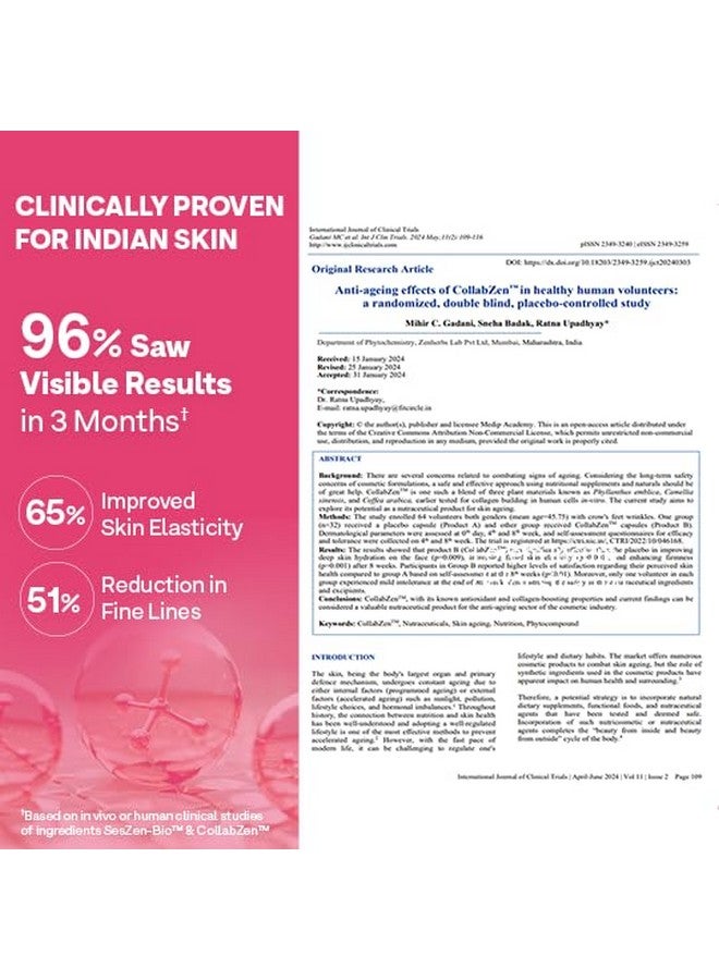 OZiva Vegan Collagen (Watermelon) with Biotin & Vitamin C For Brighter & Youthful Skin | Collagen Supplement For Women & Men | Plant Based Powder | Certified Vegan 125g - Image 3