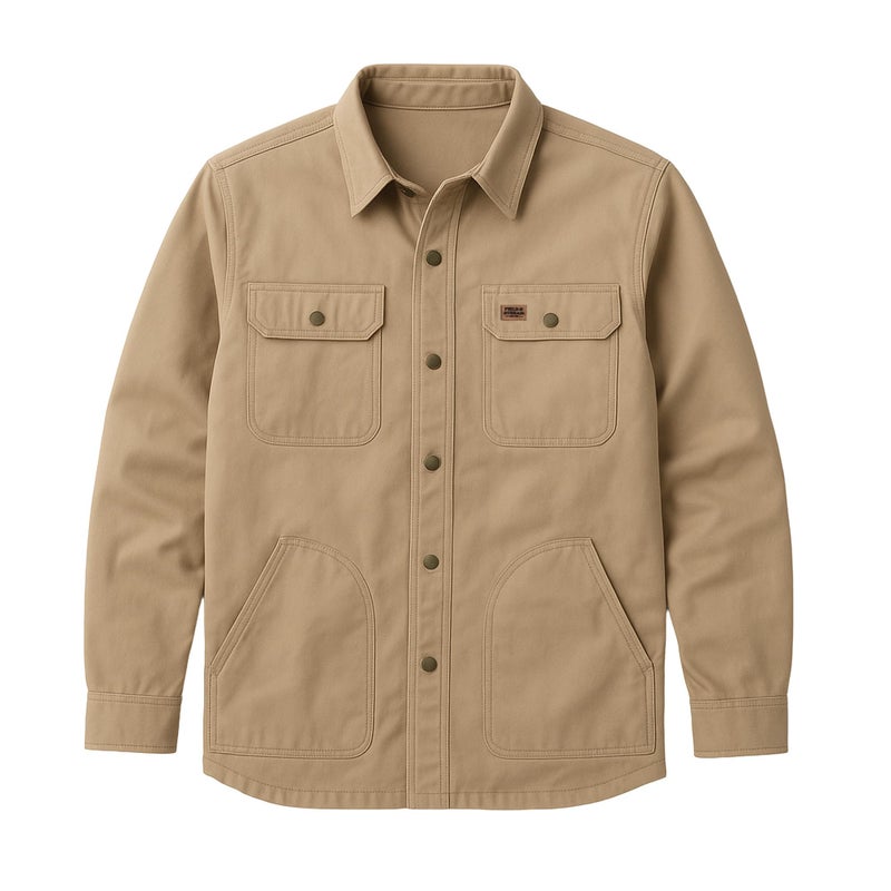 Field & Stream Men's Wicklow Rugged Shirt Jacket, Khaki, Small - Image 1