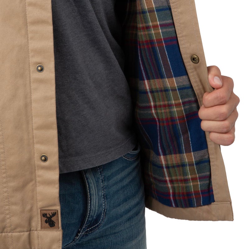 Field & Stream Men's Wicklow Rugged Shirt Jacket, Khaki, Small - Image 2