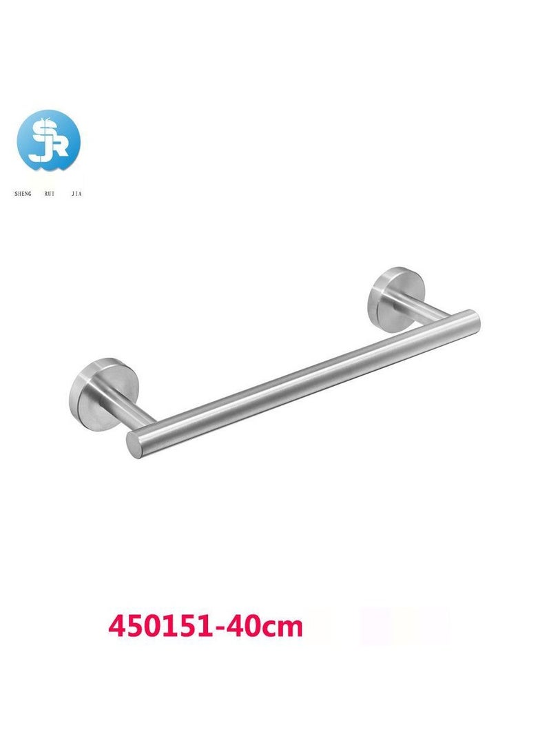 Loquat Sanruijia Bathroom 304 Stainless Steel Towel Bar(450151-40cm Brushed Single Pole)
