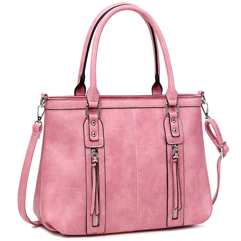 sqlp Purses for Women Soft Leather Hobo Bags Large Womens Crossbody Purse Ladies Tote Handbags Shoulder Bag Pink - Image 1
