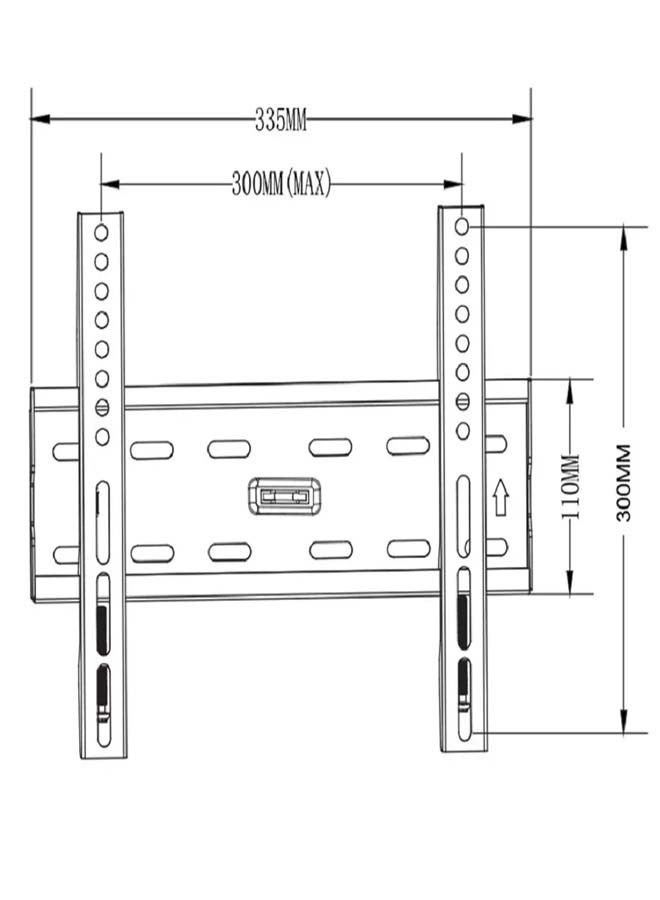 سكيل تك حامل جداري رفيع ثابت للتلفزيون من سكيل تيك SH 33F للشاشات من ٢٢ إلى ٥٥ بوصة | تصميم شبه مستوي بسمك ٣٠ مم | أقصى مقاس VESA ٣٠٠ × ٣٠٠ | متين ٤٥ كجم (خضع لاختبارات السلامة ٣ مرات) لتلفزيون LED/منحني عالمي - Image 4