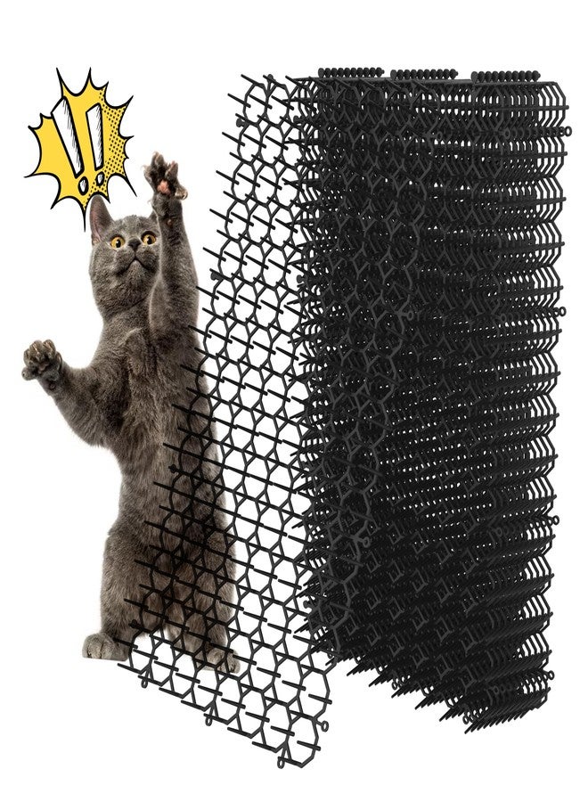 OCEANPAX 16 x 8 Inch Scat Mat for Cats, 10 Pack Scat Mat with Spikes, Cat Deterrent Outdoor for Dogs - Cat Spike to Keep Other Animals Away from Furniture, Plants (10 Pack) - Image 1