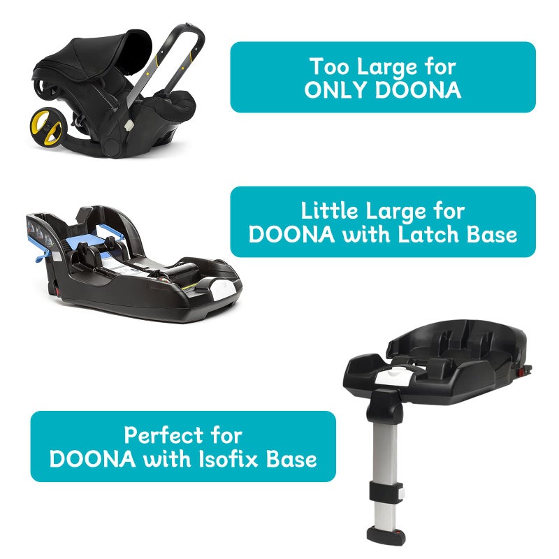 YOREPEK Padded Car Seat Travel Bag for Airplane, Compatible with Doona Car Seat Stroller, Infant Car Seat Bags with Lockable Zipper, Foldable Gate Check Stroller Bag Backpack for Baby Travel - Image 3