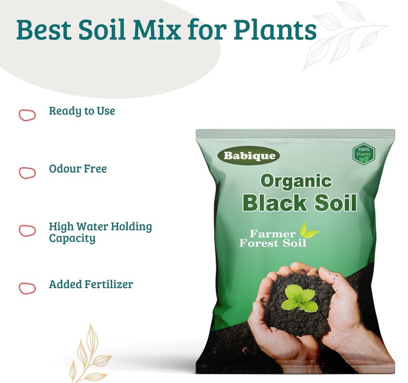 Babique Pure Black Soil Organics Fertilizers | Forest Soil,100% Natural for Plants & Home Gardening- 5 Kg - Image 5