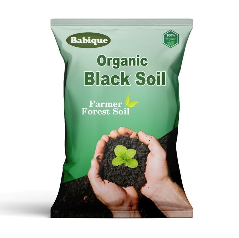 Babique Pure Black Soil Organics Fertilizers | Forest Soil,100% Natural for Plants & Home Gardening- 5 Kg - Image 1
