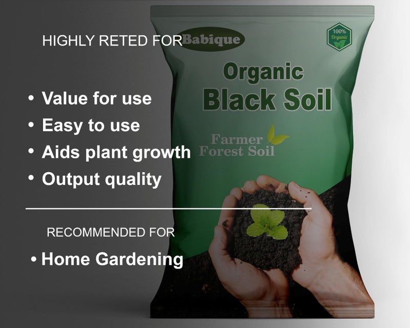 Babique Pure Black Soil Organics Fertilizers | Forest Soil,100% Natural for Plants & Home Gardening- 5 Kg - Image 4