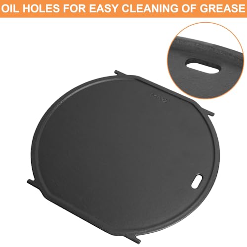 PETKAO 64830 Griddle Plate for Weber Gourmet BBQ System Sear Grates Replacement Parts for Weber GS4 Spirit II 200/300, GS4 Genesis II E-310, II LX S-440 Parts & Any GBS Accessories, Cast Iron, 1PC - Image 5