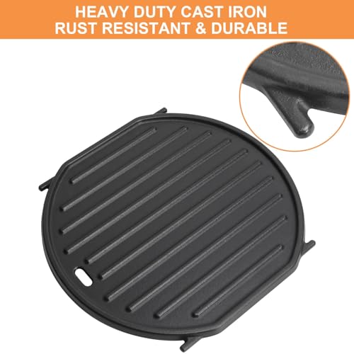 PETKAO 64830 Griddle Plate for Weber Gourmet BBQ System Sear Grates Replacement Parts for Weber GS4 Spirit II 200/300, GS4 Genesis II E-310, II LX S-440 Parts & Any GBS Accessories, Cast Iron, 1PC - Image 4