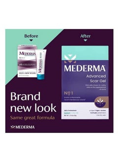 Mederma Advanced Scar Gel - 1X Daily - Reduces The Appearance Of Old & New Scars - #1 Doctor & Pharmacist Recommended Brand For Scars - 1.76Oz.  - Image 1