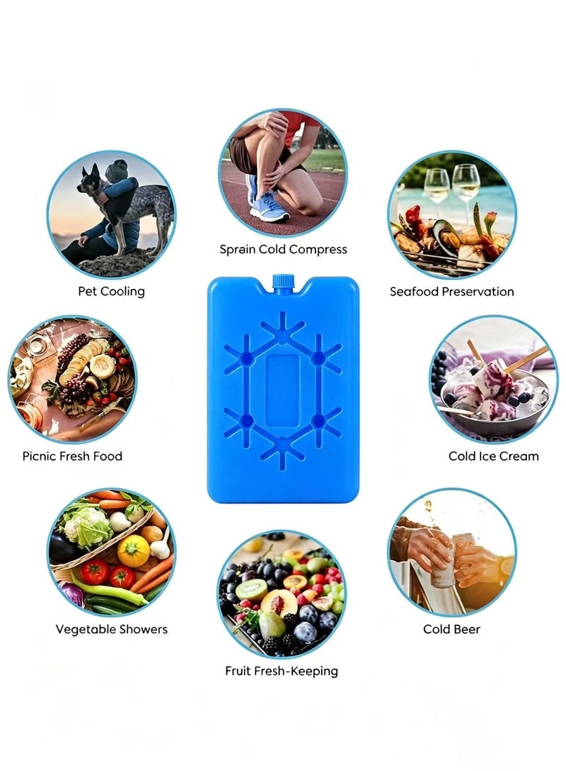 Homify 4Pack-Ice Packs for Lunch Box,  Reusable Ice Bags for Cooler, Slim Lightweight Gel Ice Packs, Long-Lasting Cooling Blocks, No Water Needed - Image 5