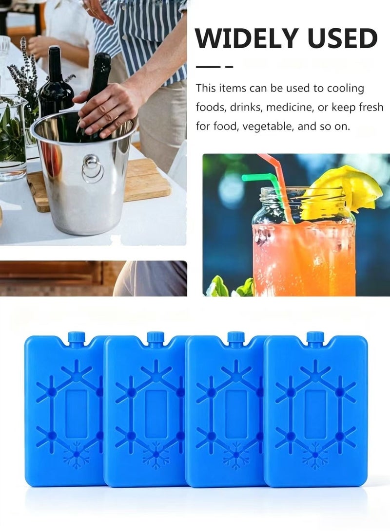 Homify 4Pack-Ice Packs for Lunch Box,  Reusable Ice Bags for Cooler, Slim Lightweight Gel Ice Packs, Long-Lasting Cooling Blocks, No Water Needed - Image 2