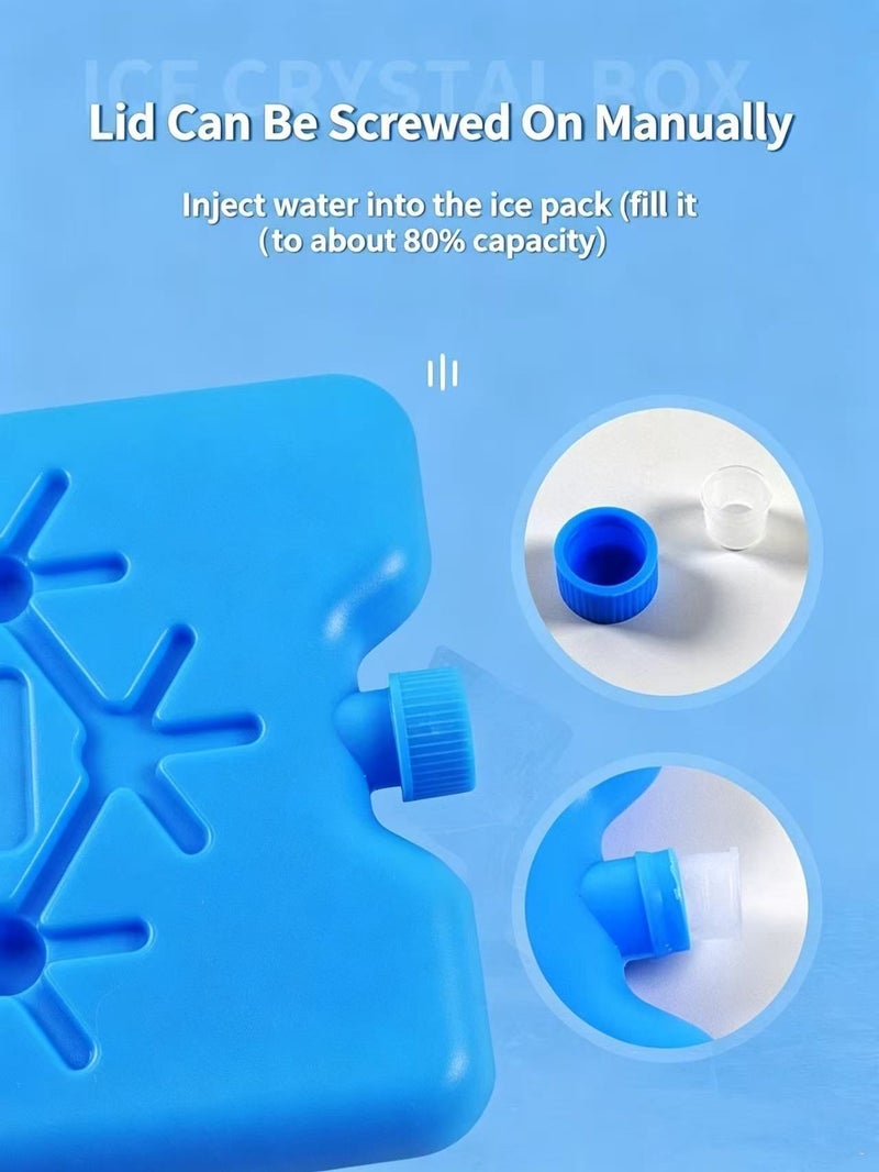 Homify 4Pack-Ice Packs for Lunch Box,  Reusable Ice Bags for Cooler, Slim Lightweight Gel Ice Packs, Long-Lasting Cooling Blocks, No Water Needed - Image 3