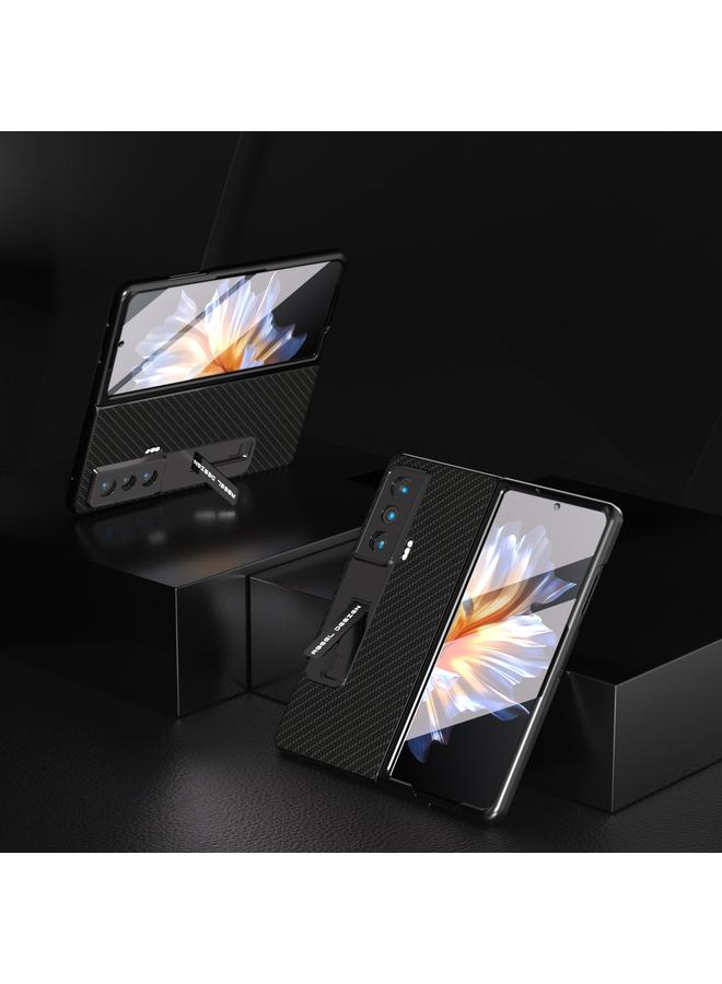 زبون جراب حماية مدمج لهاتف Honor Magic Vs Carbon Fiber مع حامل - Image 3