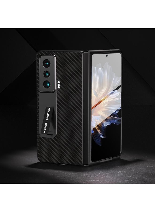 زبون جراب حماية مدمج لهاتف Honor Magic Vs Carbon Fiber مع حامل - Image 2