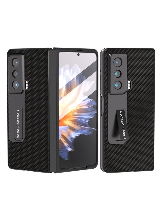 زبون جراب حماية مدمج لهاتف Honor Magic Vs Carbon Fiber مع حامل - Image 1