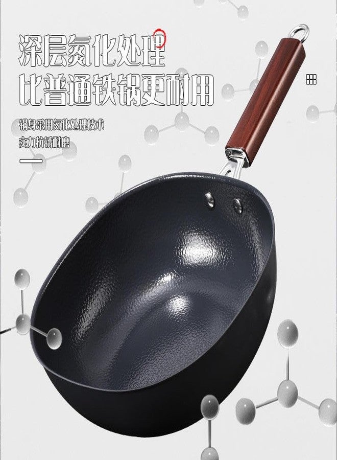 VishBin Square Shape Carbon Steel Frying Wok with Lid & Wooden Handle – Multi-Use Cooking Pot for Stir Fry, Noodles, Curries & Deep Frying - Image 2