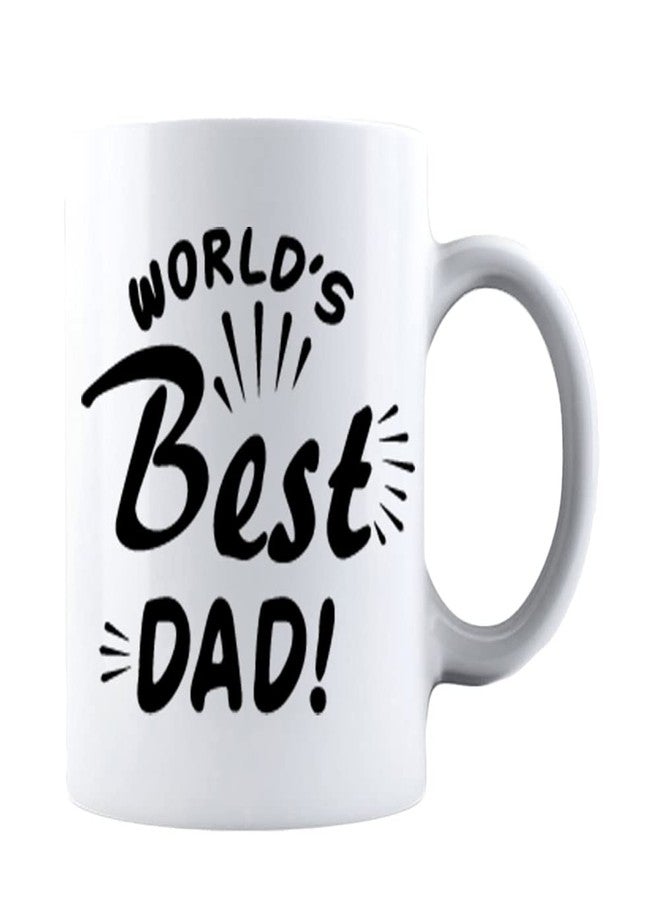 Kropsis World's Best Dad! Mug - For Him Funny Greatest Cool Dad Presents From Wife - Son and Daughter Best Fathers Presents For Anniversary Birthday and Christmas Mug White - Image 1