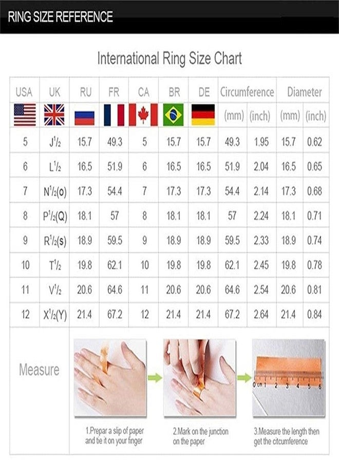 RKKOJJO 925 Sterling Silver Shiny Full Diamond Ring Cubic Zirconia Cocktail Rings CZ Diamond Ring Eternity Engagement Wedding Band Ring for Women (US Code 8) - Image 4