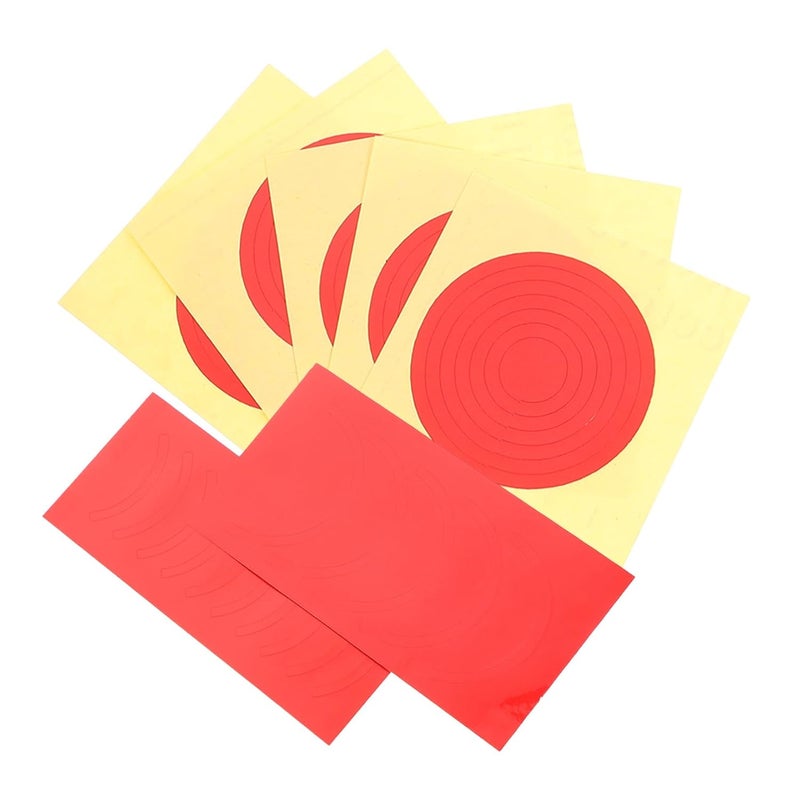 Red Pressure Gauge Indicator Decals 7 Sheets Adhesive Stickers Labels Easy to Apply - Image 2