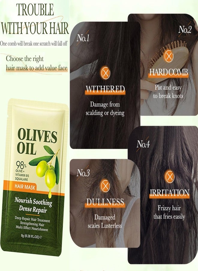 Grospe Olives Oil Hair Mask with 98% Olive+ Vitamin B5 and Squalane,Deep Repair Hair Treatment Strengthening Hair Multi Effect Nourishment Dense Repair - Image 2