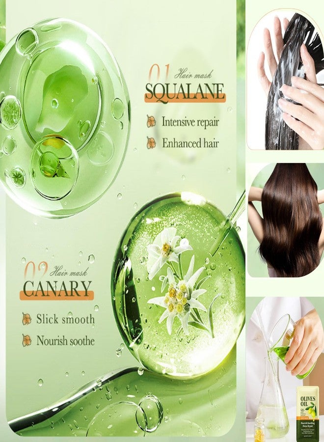 Grospe Olives Oil Hair Mask with 98% Olive+ Vitamin B5 and Squalane,Deep Repair Hair Treatment Strengthening Hair Multi Effect Nourishment Dense Repair - Image 5